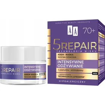 Pleťová maska AA Age Technology 5Repair noční krémová maska pro obnovu pleti 50 ml