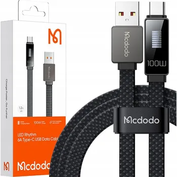 Datový kabel Kabel McDodo USB - USB typ C 1,2 m černý