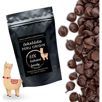 Čokoláda Čokoládové čočky PERU ORIGIN 61% 50 g
