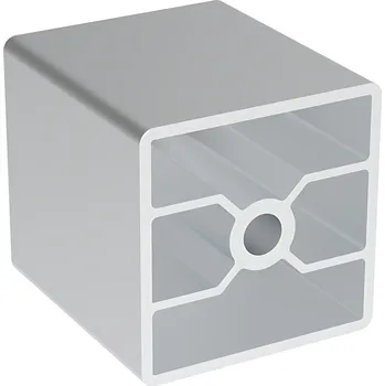 Stavební profil Alusic Hliníkový profil AC 45-8, 45x45, bez drážek, lehký