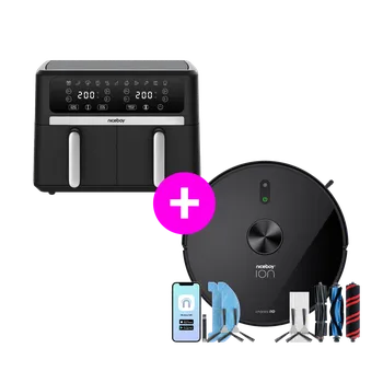 fritéza Niceboy Akční set AirFryer DUO + Charles i10 black