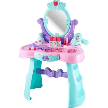 Dřevěná hračka Dětský toaletní stolek ve více typech-se srdíčky