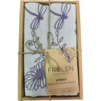 Utěrka Utěrka Luční kvítí - 2 ks v eko balení, fialová