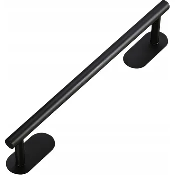 Držák na ručník Věšák Držák na ručník černý matný 40CM nástěnný koupelnový Tyč Loft