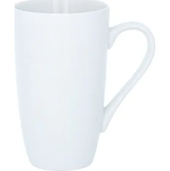 Hrnek 650ml, VYSOKÝ, bílý porcelán