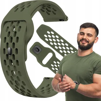 Pouzdro na mobilní telefon Řemínek ChronSmarta pro Samsung 20mm, zelený