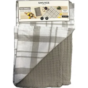 Utěrka Sada 2 kuchyňských utěrek 100% bavlna utěrka Smukee 40 x 60 cm