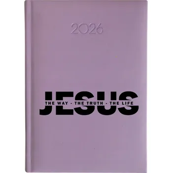 Kalendář Knižní kalendář 2026 A5 FunnyCase fialový