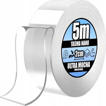 Oboustranná nano páska pro opakované použití, 5 m