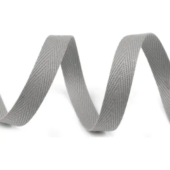 Keprovka - tkaloun šíře 10 mm šedá paloma 50 m