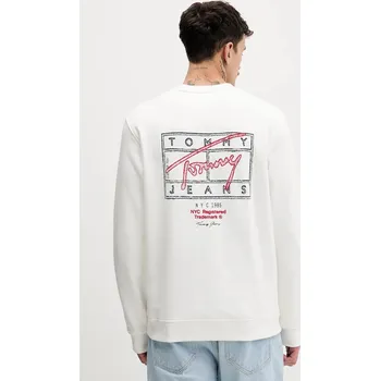 Dámská mikina Bavlněná mikina Tommy Jeans DM0DM22366 béžová 01X, vel. L