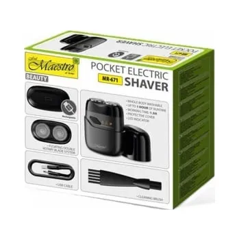 Holicí strojek Cestovní elektrický holicí strojek MAESTRO MR-671 USB