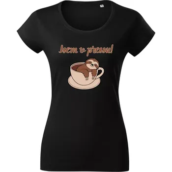 Dámské tričko Jsem v pressu černé