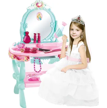 dětský toaletní stolek Dětský toaletní stolek, 32 dílný, modro-růžový