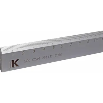 Ocelové měřítko 1500x32x6mm s úkosem PN 251112 , KMITEX KCZ-1010