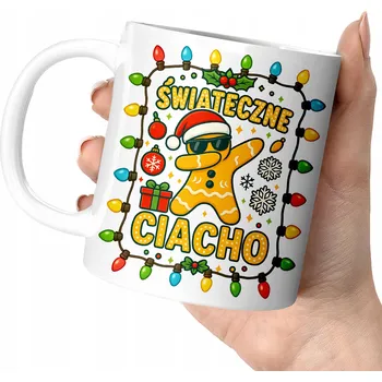 Vánoční dekorace HRNEK VÁNOČNÍ CUKROVÍ SVÁTEČNÍ DÁREK VÁNOCE HVĚZDA