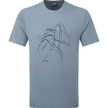 triko Montane Abstract Mountain T-Shirt stone blue M
