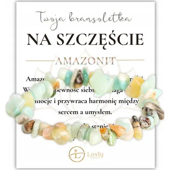 Náramek Náramek štěstí s ochranným AMAZONITEM - přírodní kámen, energie a optimismus