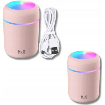 Zvlhčovač vzduchu Mini Nawilżacz Vzduchu LED 300 ml Do Kanceláře Ložnice USB Aromaterapie