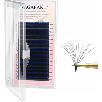 Umělé řasy Řasy Nagaraku Ombre Classic modré Mix C, 0.07, 7-15 mm