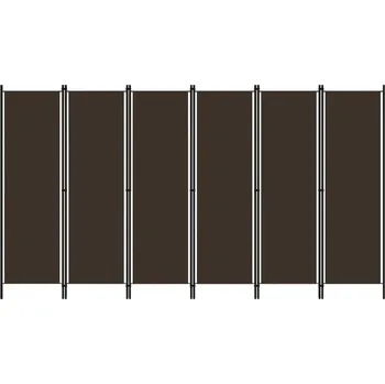 Obraz Paraván 6dílný, hnědý, 300 x 180 cm