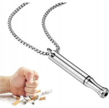 Náhrdelník Ocelový Náhrdelník Dechový pro Odvykání Kouření Uklidňující Relaxační