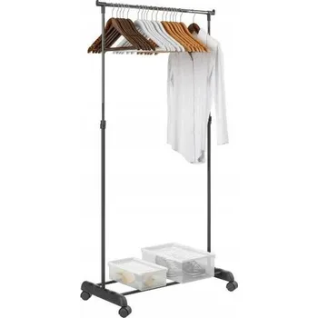 Věšák Šatní ramínko kovový Rozz černý