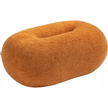 Taburet Čalouněný Taburet Homla hnědý