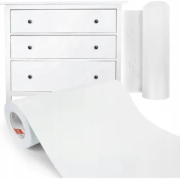 Tapeta Samolepicí dýha na nábytek, bílá matná PVC Fólie změna barvy nábytku pro kutily