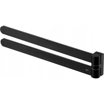 Věšák Černý věšák s otočným ramenem na kolíčky Bisk