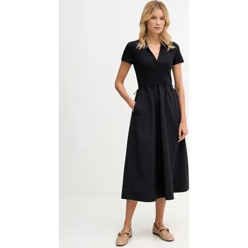 Dámské šaty Šaty Dkny černá barva, midi, DJ5D9139 99X, vel. L