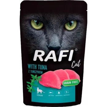 Krmivo pro kočku Rafi Cat mokré krmivo pro kočky s tuňákem pro kastrované kočky 100g