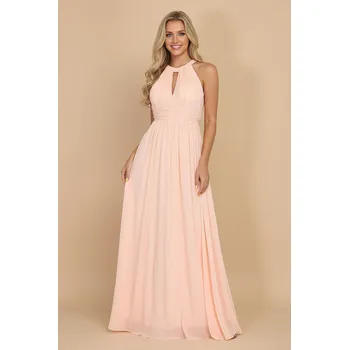 Dámské šaty EVA & LOLA Družičkovské šaty MYRIAM růžové Barva: Růžová, Velikost: M