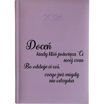 Kalendář Knižní kalendář 2026 A5 FunnyCase fialový