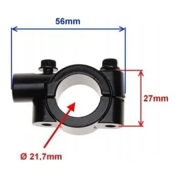 Zrcátko pro motocykl DRŽÁK ZRCÁTEK OBJÍMKA KOVOVÁ 2KS 10mm PRAVÝ ZÁVIT