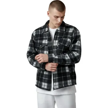 Pánská mikina Hanover Pánská černá zateplená flanelová mikina Barva: Černá, Velikost: M