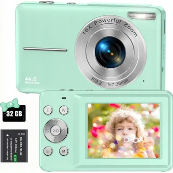 Digitální kompakt RETRO VÍCEÚČELOVÝ DIGITÁLNÍ FOTOAPARÁT 1080P 2.4" 16X ZOOM S BLESKEM + 700MAH