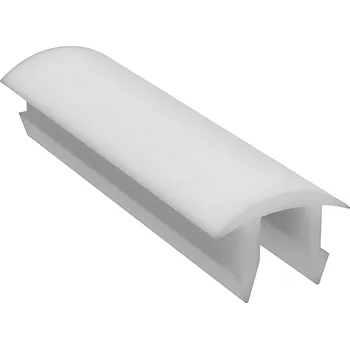 Stavební profil Alusic Záslepka drážky profilu, měkčené PVC, AC 45-8, IM 40-8, oblá, šedá