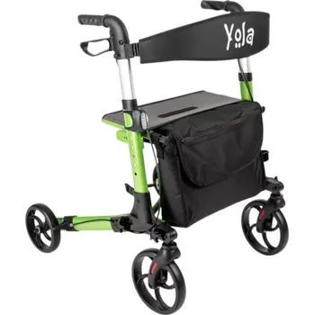 Chodítko pro seniory Chodítko čtyřkolové skládací YOLA RA883 zelené