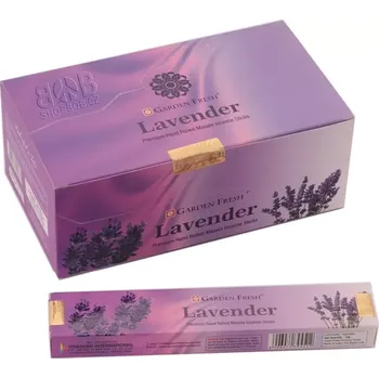 Vonná tyčinka Garden Fresh Lavender indické vonné tyčinky 12 krabiček. Množstevní sleva.