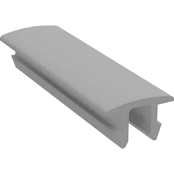 Stavební profil Alusic Záslepka drážky profilu AC 45-8, oblá, šedá