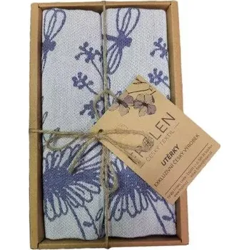 Utěrka Utěrka Luční kvítí - 2 ks v eko balení, modrá
