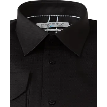 Pánská košile FERATT Pánská košile LEO Modern černá Velikost: S