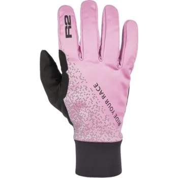 Cyklistické rukavice Zateplené dámské zimní rukavice R2 Nexa - Pudrová růžová, L