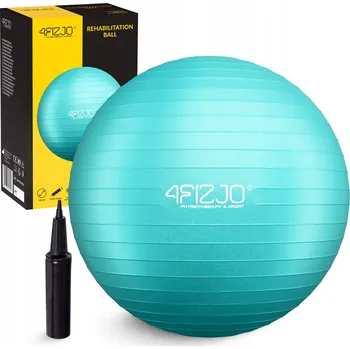 Gymnastický míč GYMNASTICKÝ MÍČ rehabilitační pro cvičení pilates 4FIZJO 85 cm mátový
