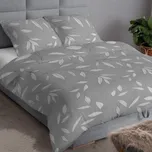 Povlečení bavlněný satén Pola - šedé 140x200+70x90