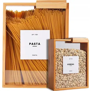 Dóza na potraviny Bambusová Modulární Nádoba na Potraviny s Magnetem