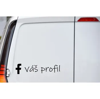 Samolepící dekorace Lepy.cz Samolepka na auto Váš facebook Velikost (šířka x výška): 21x5cm, Barevná varianta: Ledová modrá