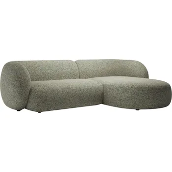 Pohovka Micadoni Zelená rohová pohovka Kate 285 cm, pravá