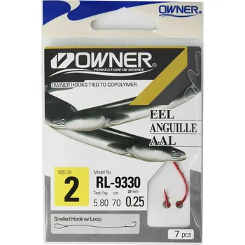 Rybářský háček Háček Owner s návazcem 2 plavačkový/na dno 7 ks